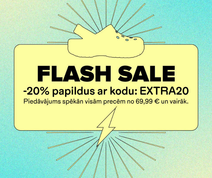 -20% papildu atlaide visam, pērkot no 69,99 € ar kodu: EXTRA20. Piedāvājums spēkā tikai 17 05 2026.